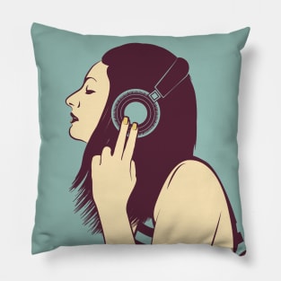 loud silence Pillow