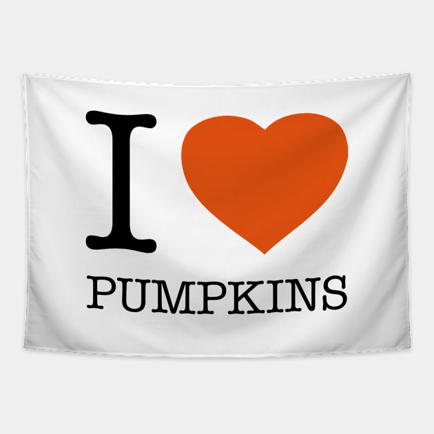 I LOVE PUMPKINS Tapestry by eyesblau