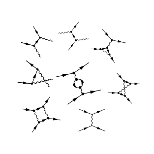 feynman diagrams, quantum field theory basics T-Shirt