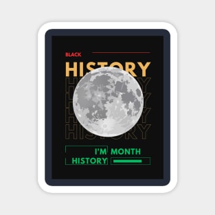 The Moon Black History Magnet