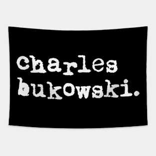 charles bukowski logo Tapestry