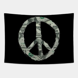 Real peace is MONEY Tapestry
