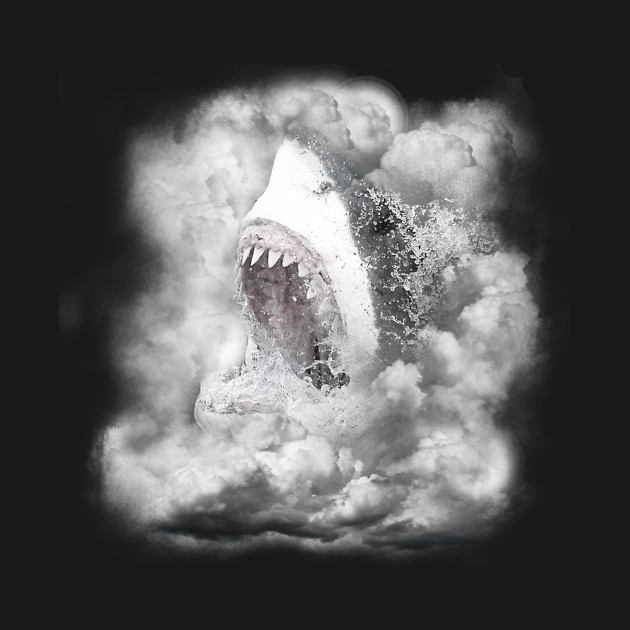 Disover Great White Storm - Shark - T-Shirt