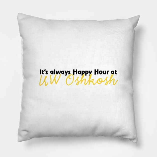 It's Always Happy Hour Pillow by gardeniaresilia