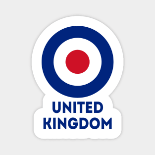 United Kingdom Military Roundel, RAF, Royal Air Force. Magnet