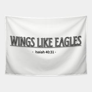 Wings like eagles bible verse quote Tapestry