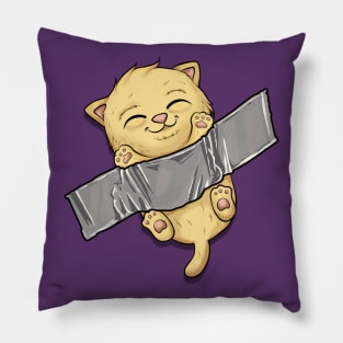 cat cute kawaii funny kittens Pillow