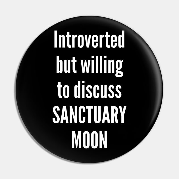 Introverted Sanctuary Moon Pin by Oolong