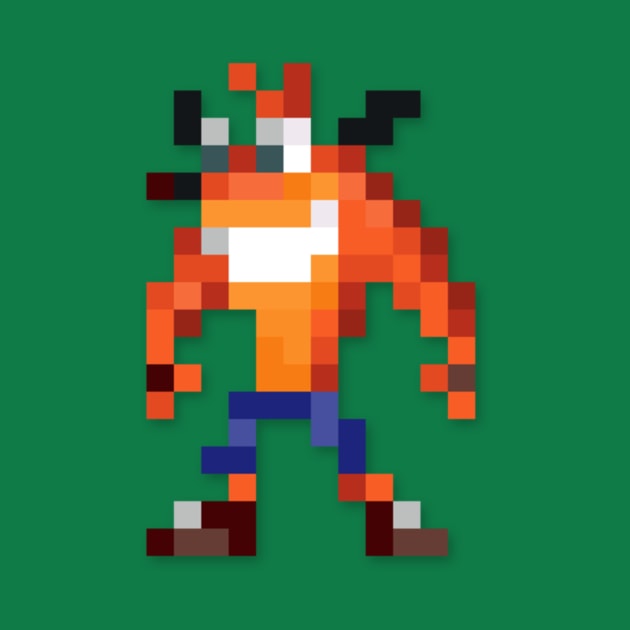 Crash low-res pixelart by JinnPixel