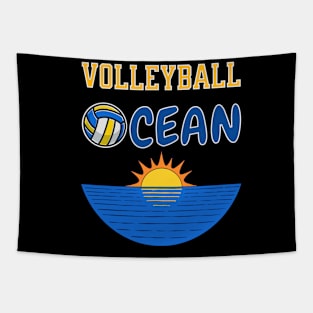 Volleyball Ocean Tapestry