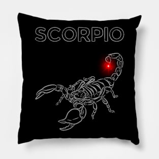 Scorpio | Evil Red Lighted Nail Scorpion Pillow