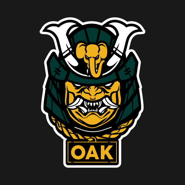 Oakland Samurai's Baseball by OrganicGraphic