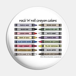 rock 'n' roll crayon colors Pin