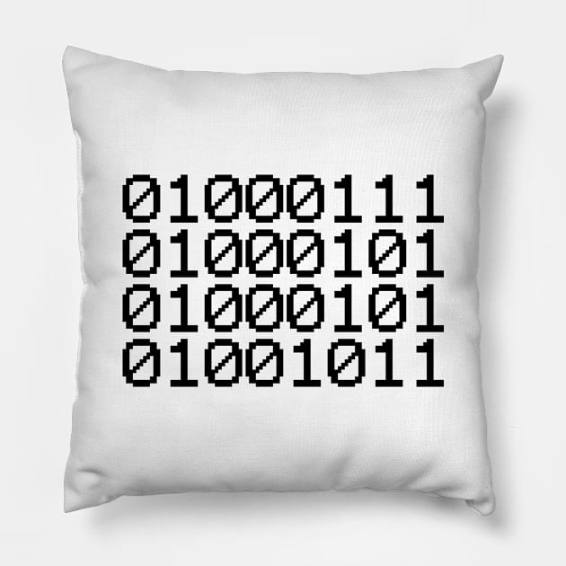 BINARY GEEK Pillow by tinybiscuits