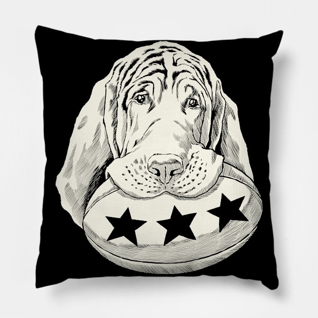 Football Hound Dog Pillow by ebayson74@gmail.com