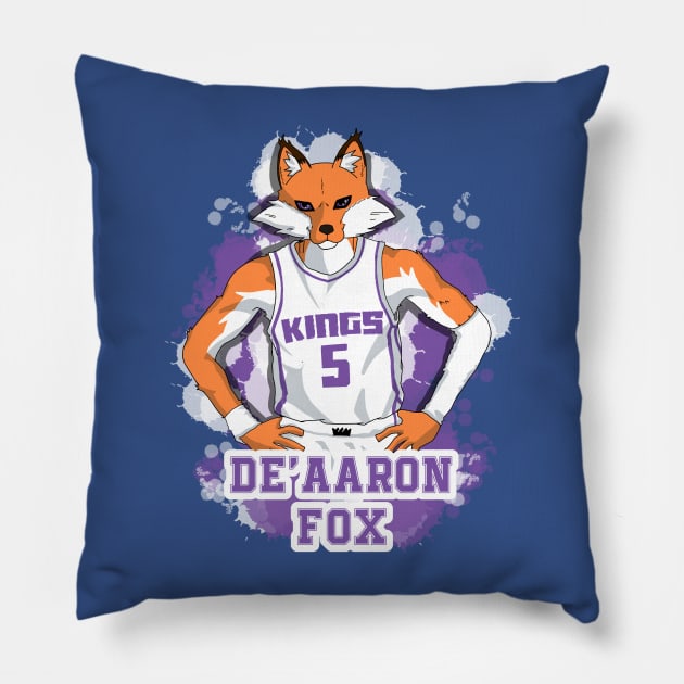 De' Aaron fox Pillow by BINSU