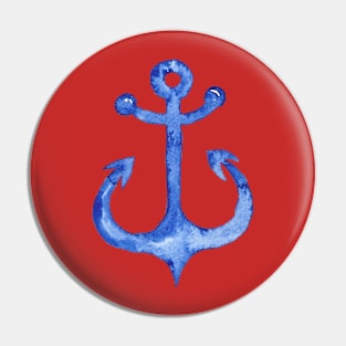 Watercolor Anchor Pin