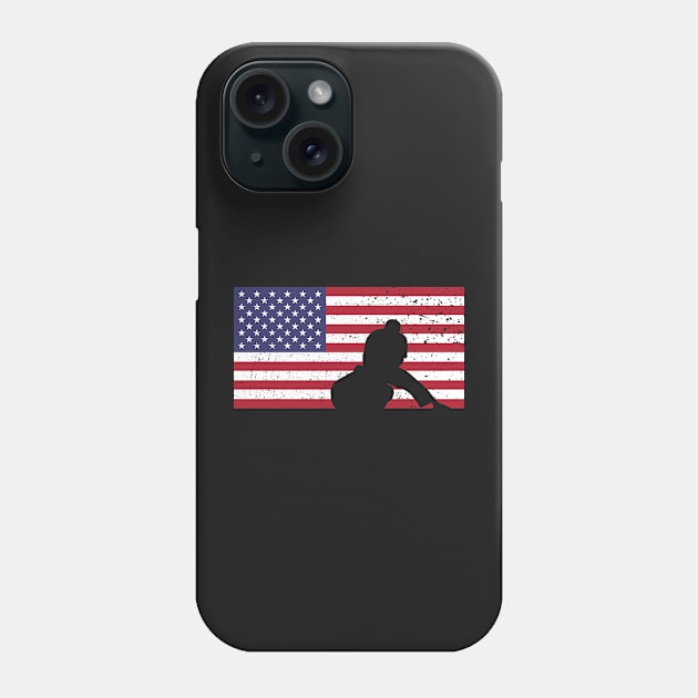 American Flag Brazilian Jiu-Jitsu Phone Case by Kyle O'Briant