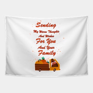 Thanksgiving Grateful Family Gift Tapestry