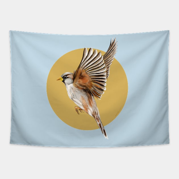 Sparrow Tapestry by Leticia Powers 