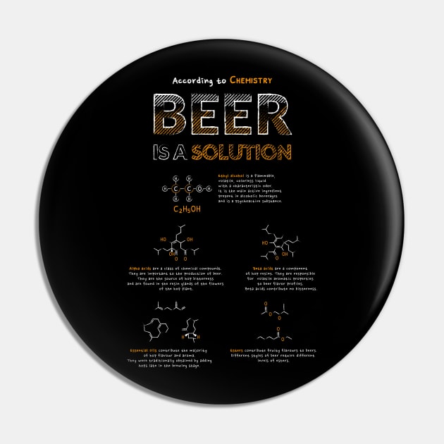 Beer is a solution Pin by ShirtBricks