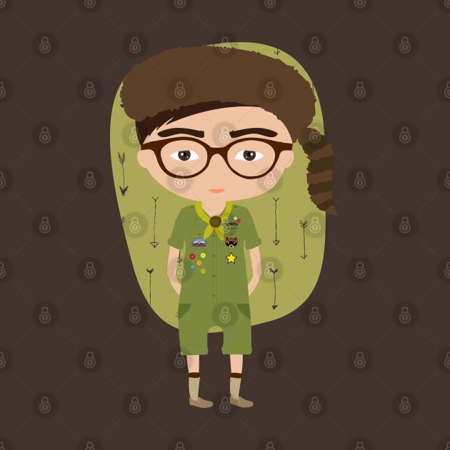 Sam Shakusky de Moonrise Kingdom by Creotumundo