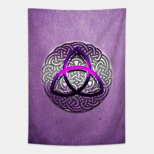 Purple triquetra Tapestry