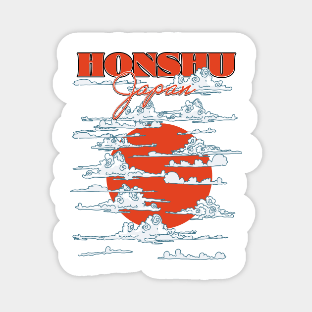 Honshu Japan Magnet by nickemporium1