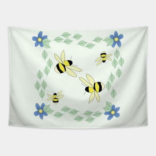 Bees Spirling Tapestry