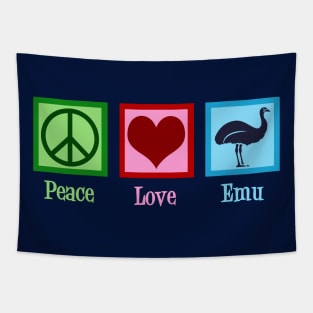 Peace Love Emu Tapestry