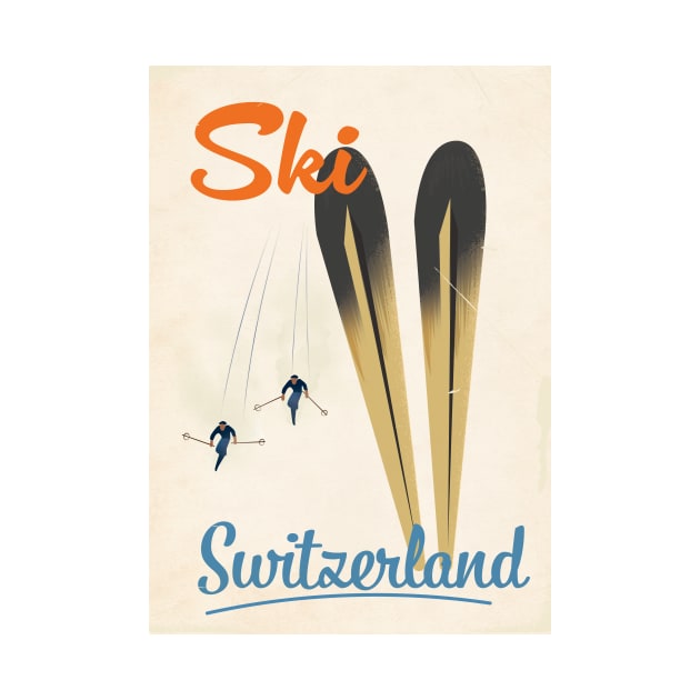 Switzerland Ski poster by nickemporium1