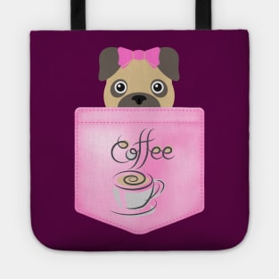 Pug and Coffee Tote