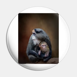 De Brazza's Monkey Babysitting Pin