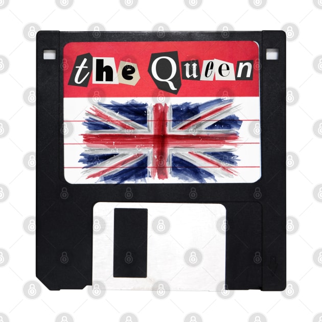 God save the Queen Floppy Disk Retro by Safari Shirts