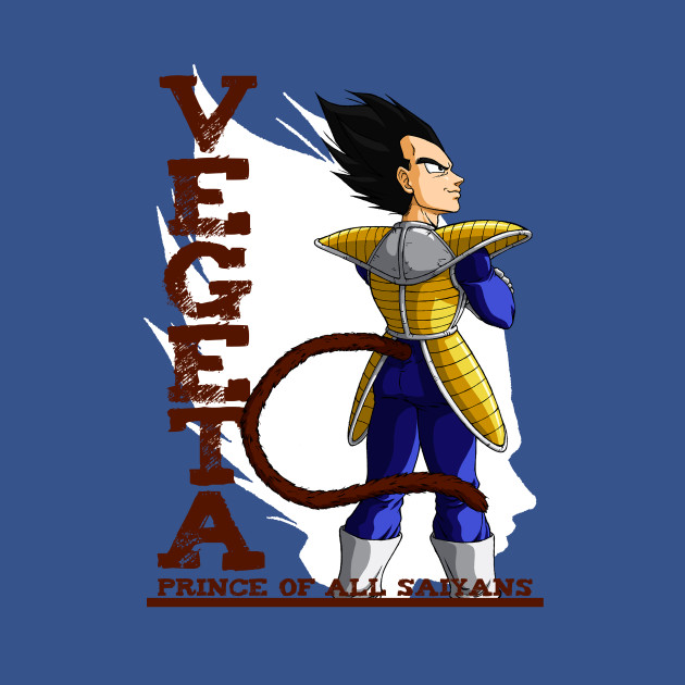 Prince of ALL SAIYANS - Vegeta - T-Shirt | TeePublic