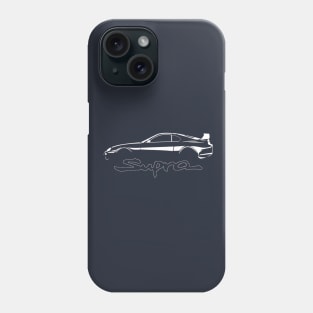 Toyota White Supra MK4 Vintage Phone Case