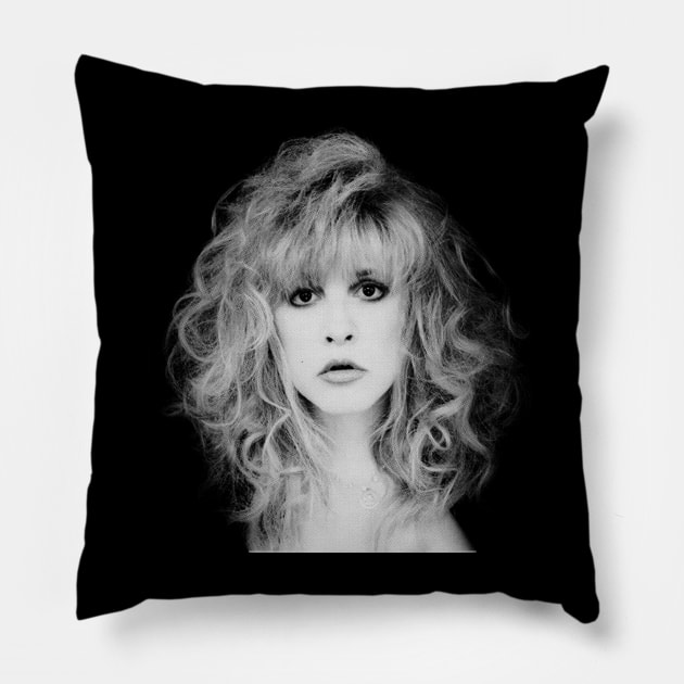 80s Stevie Nicks Retro Pillow by Freya Fernand3z