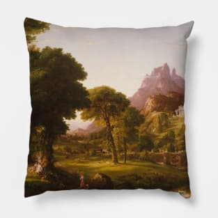 Dream of Arcadia by Thomas Cole Pillow