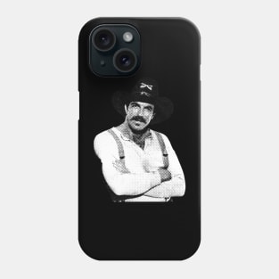 Tom Selleck Halftone Phone Case