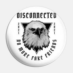 Eagle Face Quote Pin