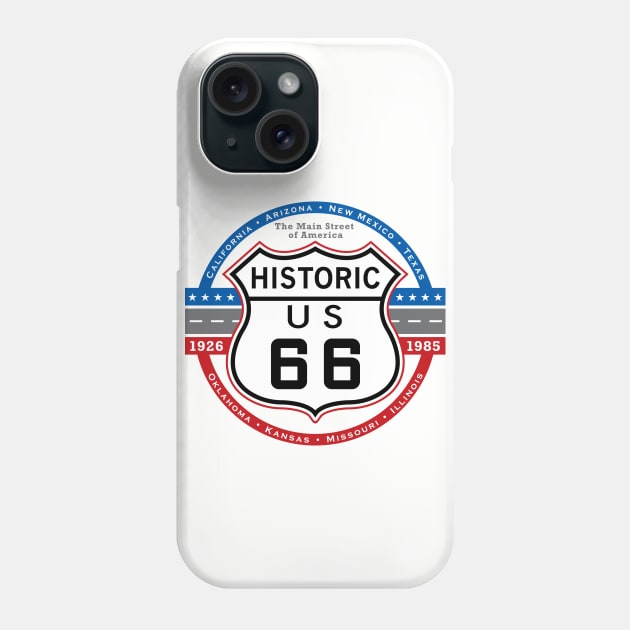 Historic Route 66 Phone Case by DesignWise