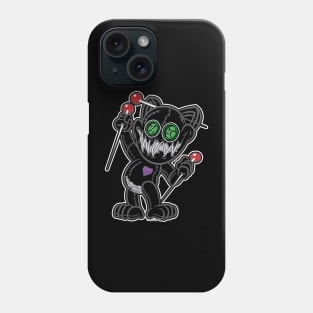 VooDoo Black Kitty Cat Doll Joker Phone Case