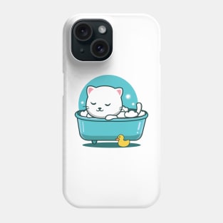 Cute Cat Bathroom Phone Case