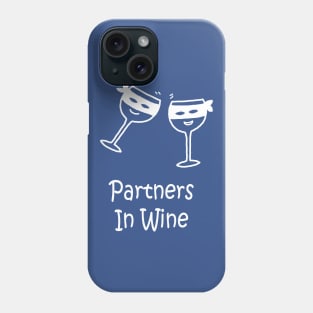 Partners In Wine White Pocket Phone Case