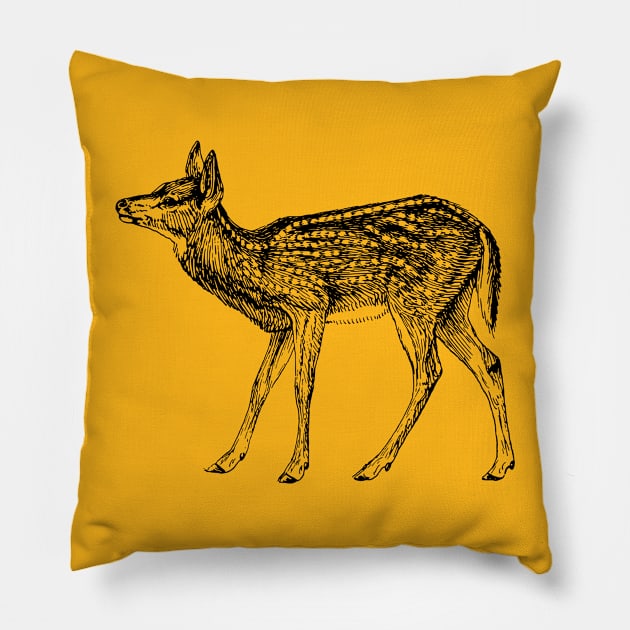 Fawn Pillow by linesdesigns