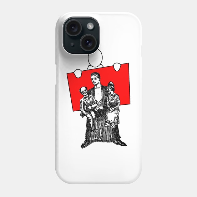 ventriloquist puppeteer with his talking puppets Phone Case by Marccelus