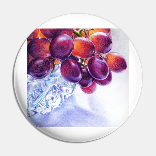 Grapes in Crystal Bowl- 2 Pin by valentina9