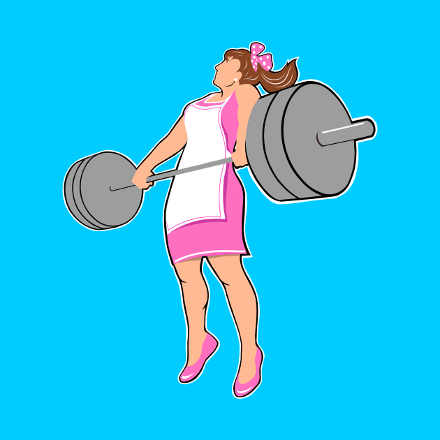 fitness girl, gym girl, weightlifting women by TimAddisonArt