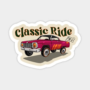 Classic Car Ride Magnet