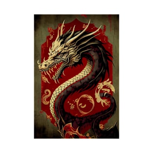 Chinese Zodiac Year Of The Dragon Retro T-Shirt